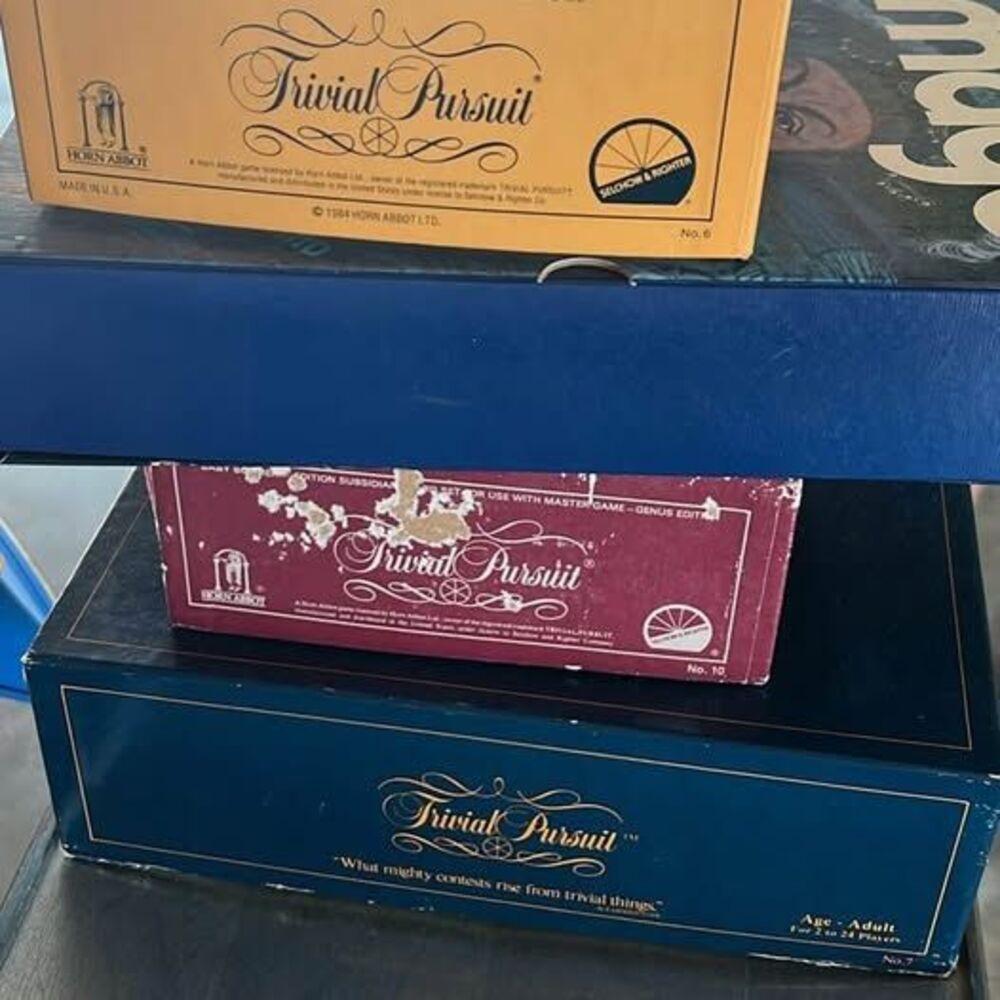 Vintage trivial pursuit games and others